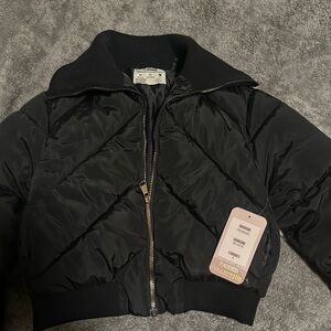 Ci Sono Black Puffer Jacket